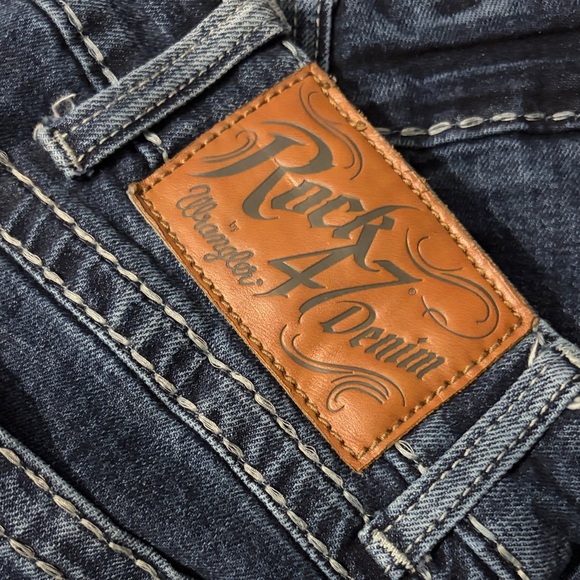 Rock 47 Denim by Wrangler Slim Boot Jeans Size 38 - Picture 5 of 9